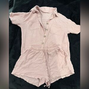 SHEIN Pink Polyester Two Piece Set Size XL